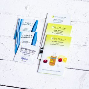 Lot of skincare samples